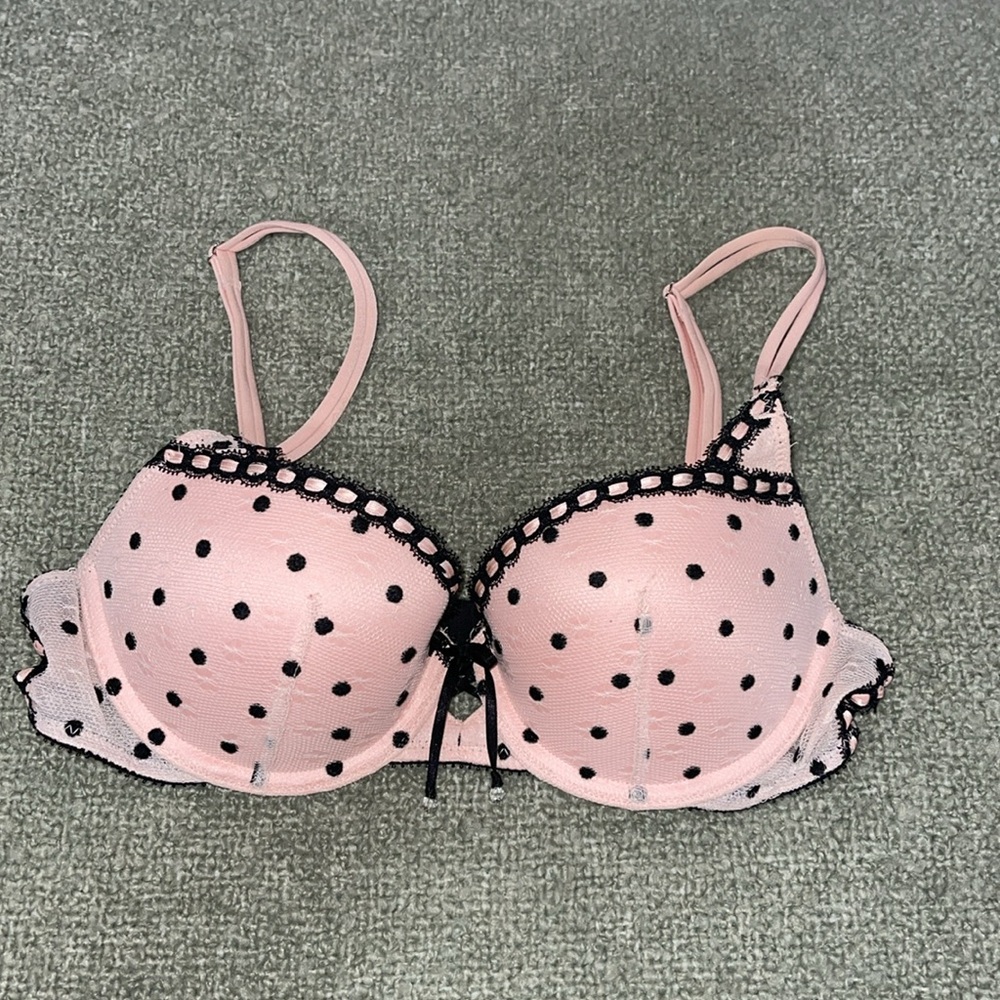 Victoria's Secret Polka Dot Balconet Push Up Bra